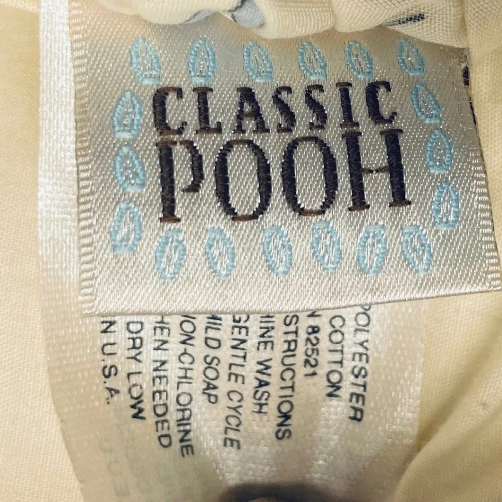 Disney Classic Pooh Baby Blanket Curtains Cotton Blend OS Vintage Cottagecore